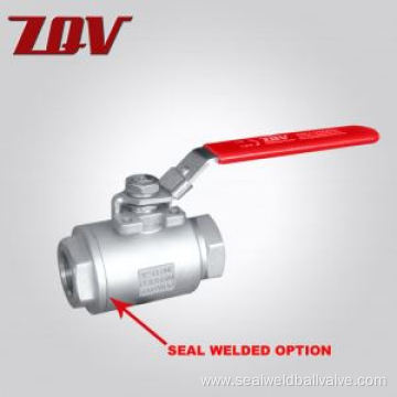 2PC Seal-Welded Threaded Ball Valves 3600 PSI